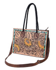 American Darling Tote Hand Tooled Genuine Leather women bag western handbag purse