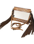 American Darling Clear Bag Hand Tooled Genuine Leather Women Bag Western Handbag Purse