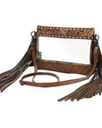American Darling Clear Bag Hand Tooled Genuine Leather Women Bag Western Handbag Purse