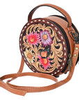American Darling Canteen Hand Tooled Genuine Leather Women Bag Western Handbag Purse