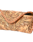 American Darling Sunglass Case Hand Tooled Genuine Leather Women Bag Western Handbag Purse