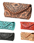 American Darling Sunglass Case Hand Tooled Genuine Leather Women Bag Western Handbag Purse