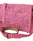American Darling Hand Tooled Genuine Leather Women Bag Western Handbag Purse