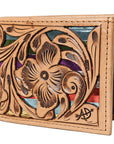 American Darling Wallet Hand Tooled Genuine Leather Women Bag Western Handbag Purse