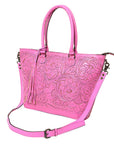 American Darling Hand Tooled Genuine Leather Women Bag Western Handbag Purse