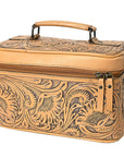 American Darling Jewelry Case Hand Tooled Genuine Leather Women Bag Western Handbag Purse