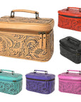 American Darling Jewelry Case Hand Tooled Genuine Leather Women Bag Western Handbag Purse