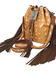 American Darling Hair-On Genuine Leather Women Bag Western Handbag Purse