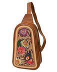 American Darling Cross Body Hand Tooled Genuine Leather women bag western handbag purse