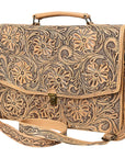 American Darling BRIEFCASE Hand Tooled Genuine Leather women bag western handbag purse