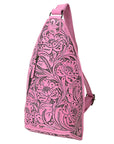 American Darling Sling Hand Tooled Genuine Leather Women Bag Western Handbag Purse