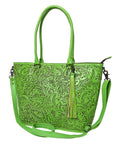 American Darling Tote Hand Tooled Genuine Leather Women Bag Western Handbag Purse