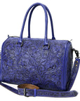 American Darling Duffel Hand Tooled Genuine Leather Women Bag Western Handbag Purse