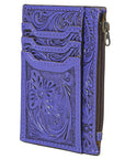 American Darling Card-Holder Hand Tooled Genuine Leather Women Bag Western Handbag Purse