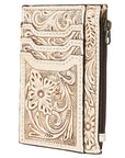 American Darling Card-Holder Hand Tooled Genuine Leather Women Bag Western Handbag Purse