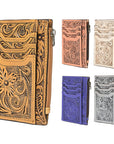 American Darling Card-Holder Hand Tooled Genuine Leather Women Bag Western Handbag Purse