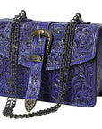 American Darling Small Crossbody Beautifully Hand Tooled Genuine Leather women bag western handbag purse
