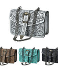 American Darling Small Crossbody Beautifully Hand Tooled Genuine Leather women bag western handbag purse