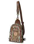 American Darling Sling Beautifully Hand Tooled Hair-On Genuine Leather women bag western handbag purse