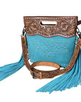 American Darling Crossbody Hand Tooled Genuine Suede Leather Women Bag Western Handbag Purse