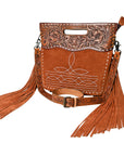 American Darling Crossbody Hand Tooled Genuine Suede Leather Women Bag Western Handbag Purse