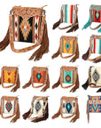 American Darling Cross Body Hand Tooled Saddle Blanket Genuine Leather Women Bag Western Handbag Purse