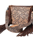 American Darling Messenger Hand Tooled Genuine Leather Women Bag Western Handbag Purse