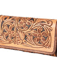 American Darling ADBG486A Wallet Hand Tooled Genuine Leather Women Bag Western Handbag Purse