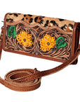 American Darling ADBG486A Wallet Hand Tooled Genuine Leather Women Bag Western Handbag Purse