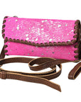 American Darling ADBG514BR Small Crossbody Hand Tooled Genuine Leather Women Bag Western Handbag Purse