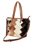 American Darling ADBG533 Tote Hair On Genuine Leather Women Bag Western Handbag Purse