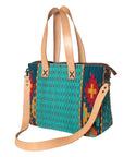 American Darling Tote Saddle Blanket Genuine Leather Women Bag Western Handbag Purse