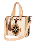 American Darling Tote Saddle Blanket Genuine Leather Women Bag Western Handbag Purse