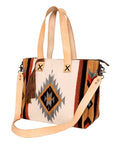 American Darling Tote Saddle Blanket Genuine Leather Women Bag Western Handbag Purse