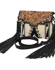 American Darling Crossbody Hand Tooled Saddle Blanket Genuine Leather Women Bag Western Handbag Purse