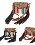American Darling Crossbody Hand Tooled Saddle Blanket Genuine Leather Women Bag Western Handbag Purse