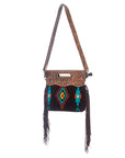 American Darling Clutch Hand Tooled Saddle Blanket Genuine Leather Women Bag Western Handbag Purse