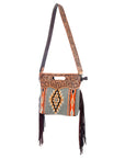 American Darling Clutch Hand Tooled Saddle Blanket Genuine Leather Women Bag Western Handbag Purse