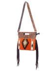 American Darling Clutch Hand Tooled Saddle Blanket Genuine Leather Women Bag Western Handbag Purse
