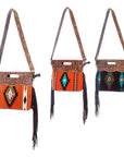 American Darling Clutch Hand Tooled Saddle Blanket Genuine Leather Women Bag Western Handbag Purse