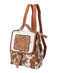 American Darling Hand Tooled Hair On Genuine Leather Women Bag Western Handbag Purse