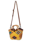 American Darling Hand Tooled Hair On Genuine Leather Women Bag Western Handbag Purse