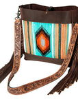 American Darling Large Crossbody Saddle Blanket Genuine Leather Western Women Bag Handbag Purse | Western Crossbody Bag | Travel Crossbody Bags | College Crossbody Bag | Casual Crossbody Bag