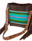 American Darling Large Crossbody Saddle Blanket Genuine Leather Western Women Bag Handbag Purse | Western Crossbody Bag | Travel Crossbody Bags | College Crossbody Bag | Casual Crossbody Bag
