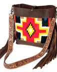 American Darling Large Crossbody Saddle Blanket Genuine Leather Western Women Bag Handbag Purse | Western Crossbody Bag | Travel Crossbody Bags | College Crossbody Bag | Casual Crossbody Bag