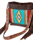 American Darling Large Crossbody Saddle Blanket Genuine Leather Western Women Bag Handbag Purse | Western Crossbody Bag | Travel Crossbody Bags | College Crossbody Bag | Casual Crossbody Bag