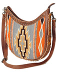 American Darling Hand Tooled Saddle Blanket Genuine Leather Women Bag Western Handbag Purse