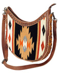 American Darling Hand Tooled Saddle Blanket Genuine Leather Women Bag Western Handbag Purse