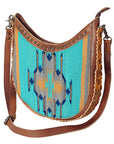 American Darling Hand Tooled Saddle Blanket Genuine Leather Women Bag Western Handbag Purse