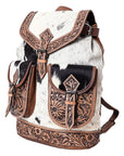 American Darling Hand Tooled Saddle Blanket Genuine Leather Women Bag Western Handbag Purse